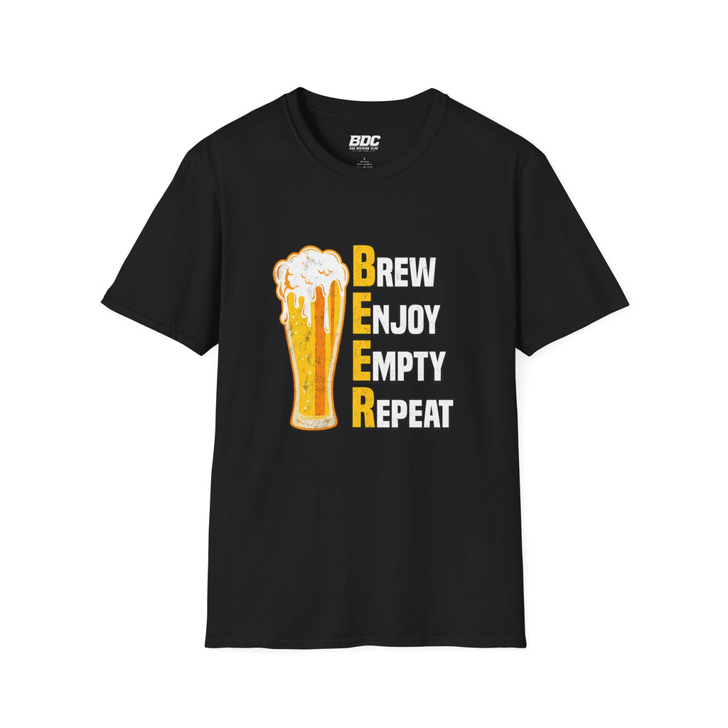 Copy of Öl T-shirt – "B.E.E.R. (Brew, Enjoy, Empty, Repeat)" grafisk tee