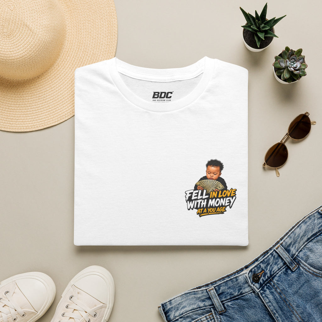 Fell in Love With Money T-shirt — Retro Kid Pocket Graphic