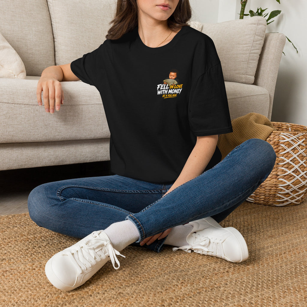Copy of Fell in Love With Money T-shirt — Retro Kid Pocket Graphic